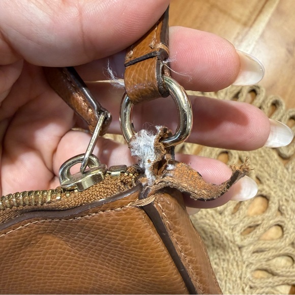 Coach Tan Leather Crossbody Bag - Picture 4 of 16